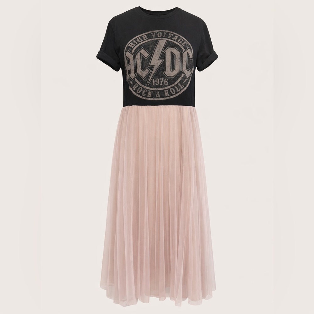 AC/DC Edition! Band Tee to maxi! Repurposed. 🎸The Remix Collection 🥁